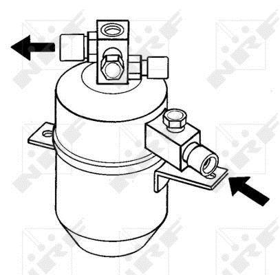 Filtre déshydrateur du circuit de climatisation NRF B.V. 33067