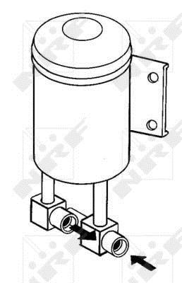 Filtre déshydrateur du circuit de climatisation NRF B.V. ref. 33069