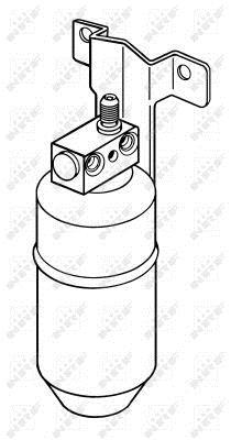 Filtre déshydrateur du circuit de climatisation NRF B.V. 33078