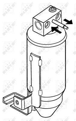 Filtre déshydrateur du circuit de climatisation NRF B.V. 33092