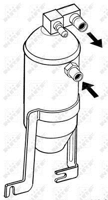 Filtro desidratante de climatização NRF B.V. ref. 33093