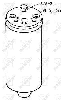 Filtre déshydrateur du circuit de climatisation NRF B.V. 33121