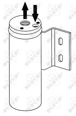 Filtre déshydrateur du circuit de climatisation NRF B.V. ref. 33136