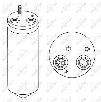 Filtre déshydrateur du circuit de climatisation NRF B.V. ref. 33148