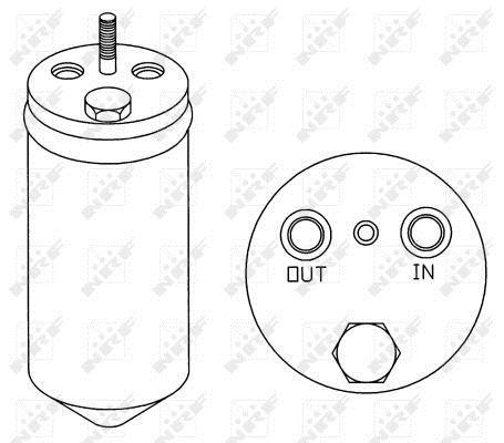 Filtre déshydrateur du circuit de climatisation NRF B.V. 33149