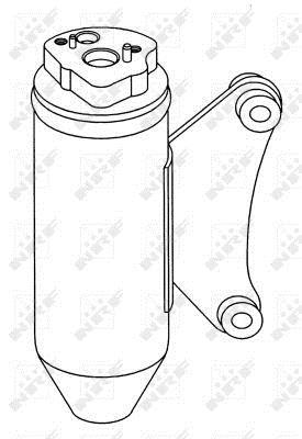 Filtre déshydrateur du circuit de climatisation NRF B.V. ref. 33155