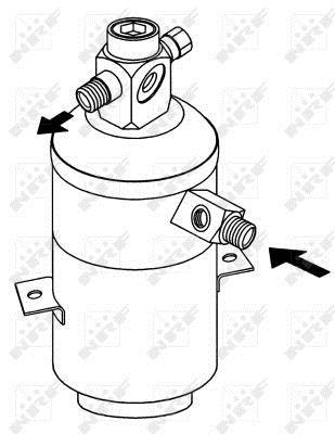 Filtre déshydrateur du circuit de climatisation NRF B.V. 33163