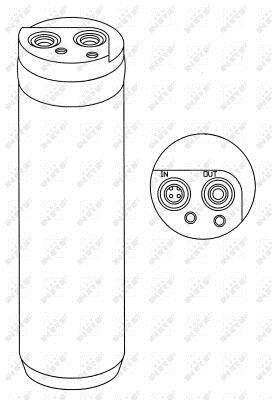 Filtre déshydrateur du circuit de climatisation NRF B.V. 33191