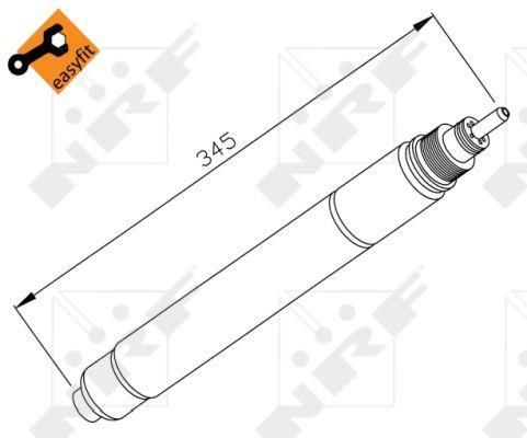 Filtre déshydrateur du circuit de climatisation NRF B.V. ref. 33194
