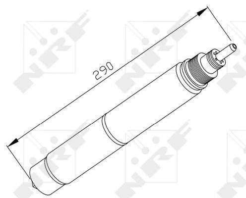 Filtre déshydrateur du circuit de climatisation NRF B.V. ref. 33197