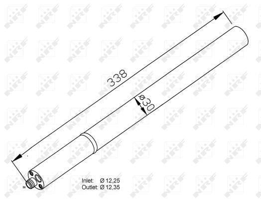 Secador, aire acondicionado NRF B.V. ref. 33211