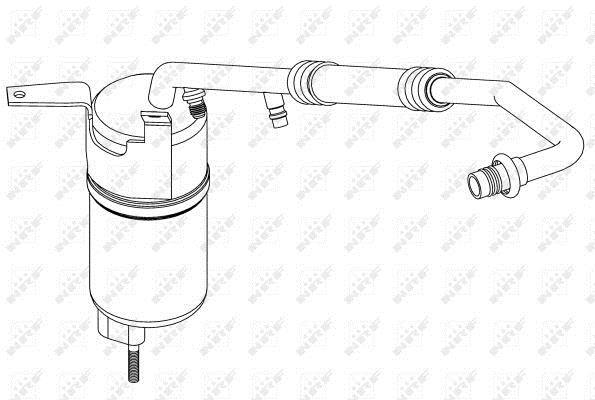 Filtre déshydrateur du circuit de climatisation NRF B.V. ref. 33220