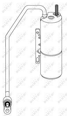 Filtre déshydrateur du circuit de climatisation NRF B.V. ref. 33289