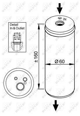 Secador, aire acondicionado NRF B.V. ref. 33296