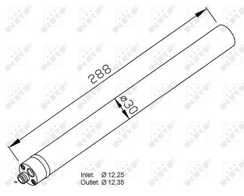 Secador, aire acondicionado NRF B.V. ref. 33310