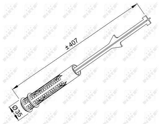 Filtre déshydrateur du circuit de climatisation NRF B.V. ref. 33335