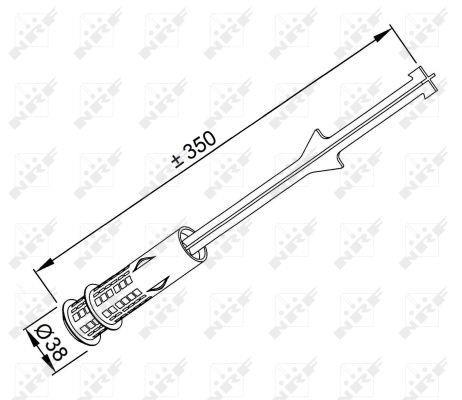 Filtre déshydrateur du circuit de climatisation NRF B.V. ref. 33338