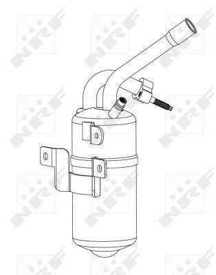 Filtre déshydrateur du circuit de climatisation NRF B.V. ref. 33358