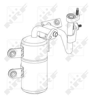 Filtre déshydrateur du circuit de climatisation NRF B.V. ref. 33368