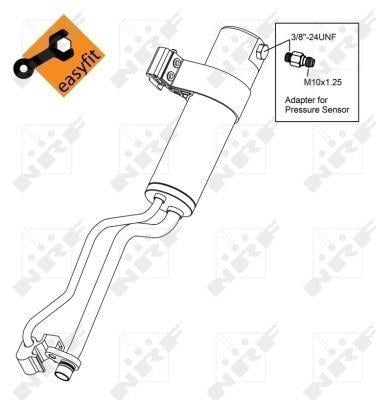 Filtre déshydrateur du circuit de climatisation NRF B.V. ref. 33369