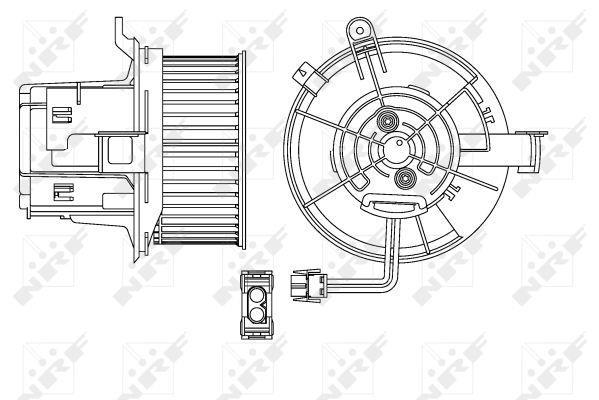 Ventilador habitáculo NRF B.V. ref. 34154