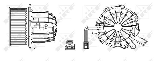 Ventilador habitáculo NRF B.V. ref. 34163