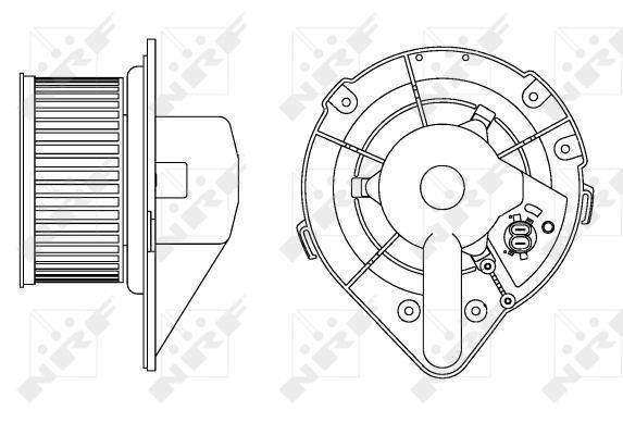 Ventilador de habitáculo NRF B.V. ref. 34164