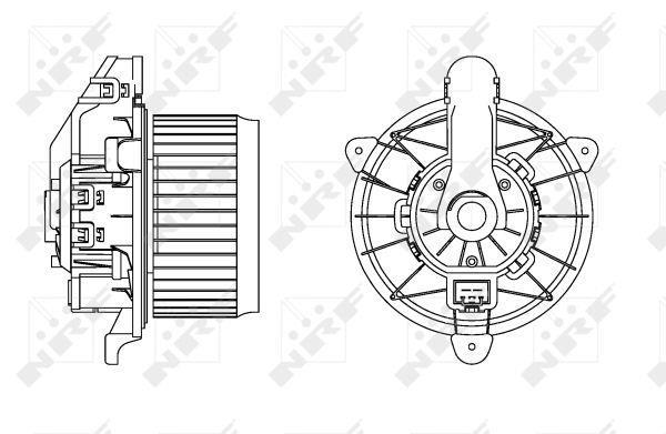 Ventilador habitáculo NRF B.V. ref. 34167