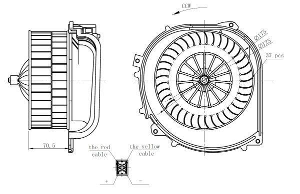 Ventilador habitáculo NRF B.V. 34282