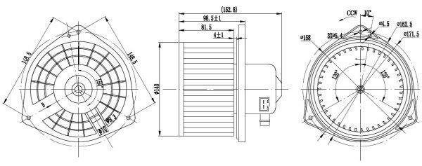 Ventilador habitáculo NRF B.V. ref. 34487
