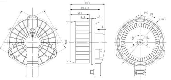 Ventilador de habitáculo NRF B.V. 34523
