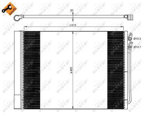 Condensador de climatização NRF B.V. ref. 350033