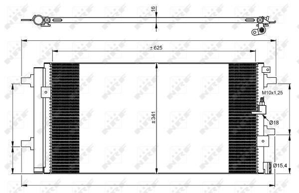 Condensador, aire acondicionado NRF B.V. ref. 350060