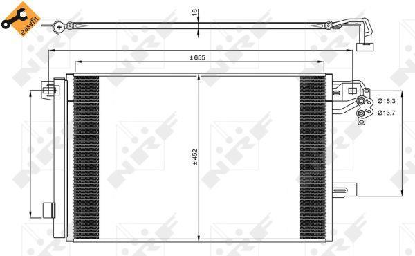 Condensador de climatização NRF B.V. ref. 350064