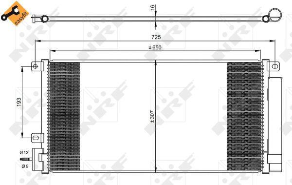 Condensador, aire acondicionado NRF B.V. ref. 350067