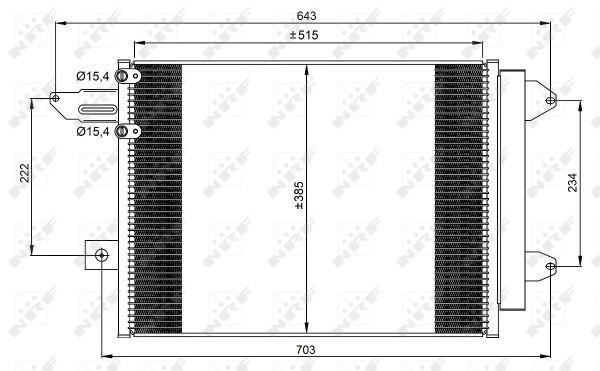 Condensador, aire acondicionado NRF B.V. ref. 350070
