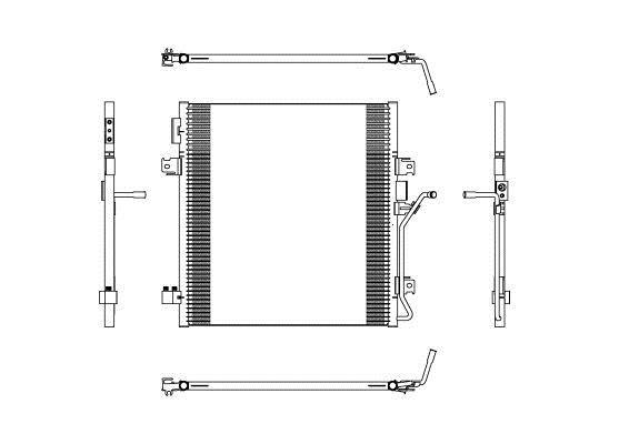 Condensador, aire acondicionado NRF B.V. ref. 350188
