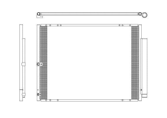 Condenseur, climatisation (Radiateur de climatisation) NRF B.V. 350276