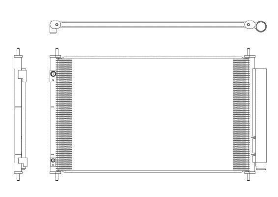 Condensador, aire acondicionado NRF B.V. ref. 350321