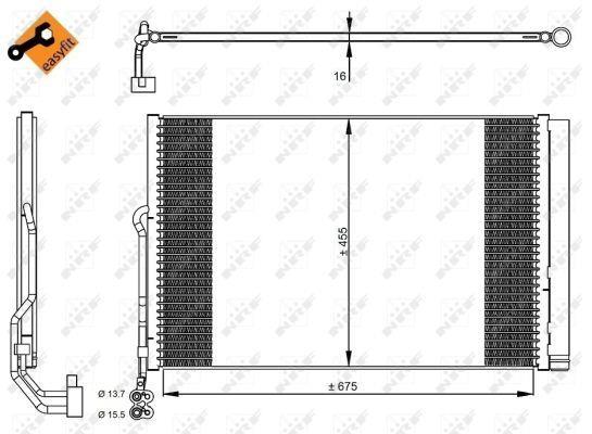 Condensador de climatização NRF B.V. ref. 350324