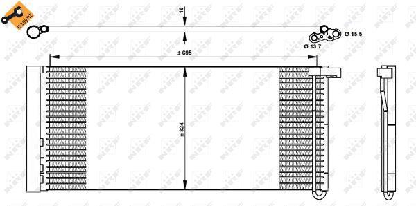 Condensador, aire acondicionado NRF B.V. ref. 350331