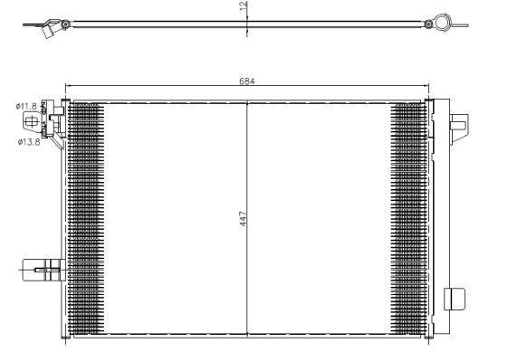 Condensador, aire acondicionado NRF B.V. ref. 350369