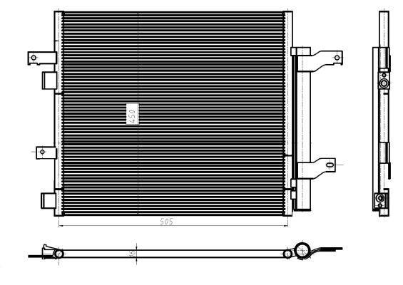 Condensador, aire acondicionado NRF B.V. ref. 350388