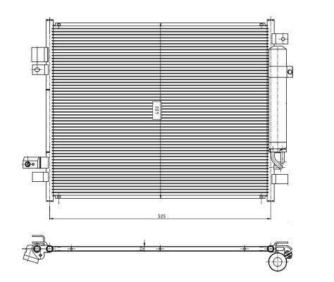 Condensador, aire acondicionado NRF B.V. ref. 350418