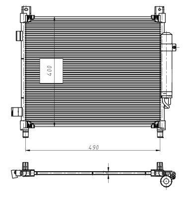 Condensador, aire acondicionado NRF B.V. ref. 350420