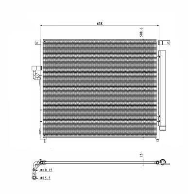 Condensador, aire acondicionado NRF B.V. ref. 350425