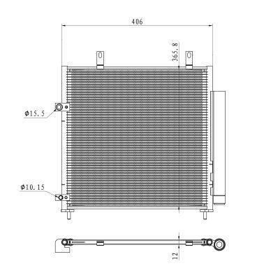 Condensador, aire acondicionado NRF B.V. ref. 350451