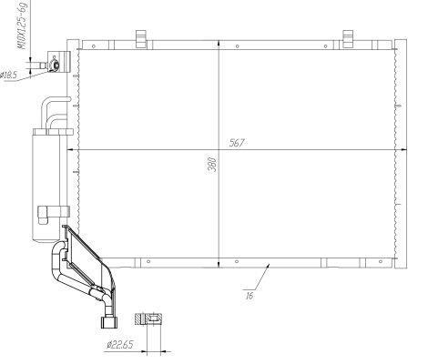Condensador, aire acondicionado NRF B.V. ref. 350453
