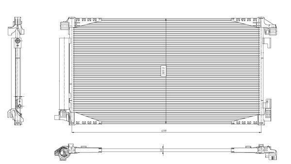Condensador, aire acondicionado NRF B.V. ref. 350455