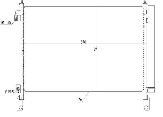 Condensador, aire acondicionado NRF B.V. ref. 350460